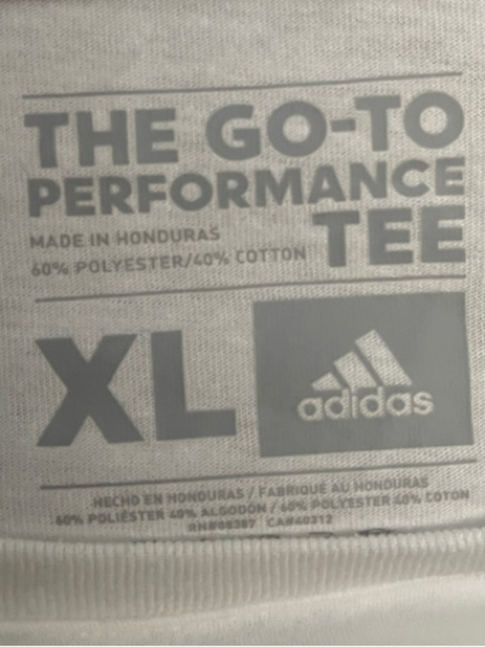 adidas White Long-Sleeve Crew with Logo Tape Hem - Picture 5 of 6